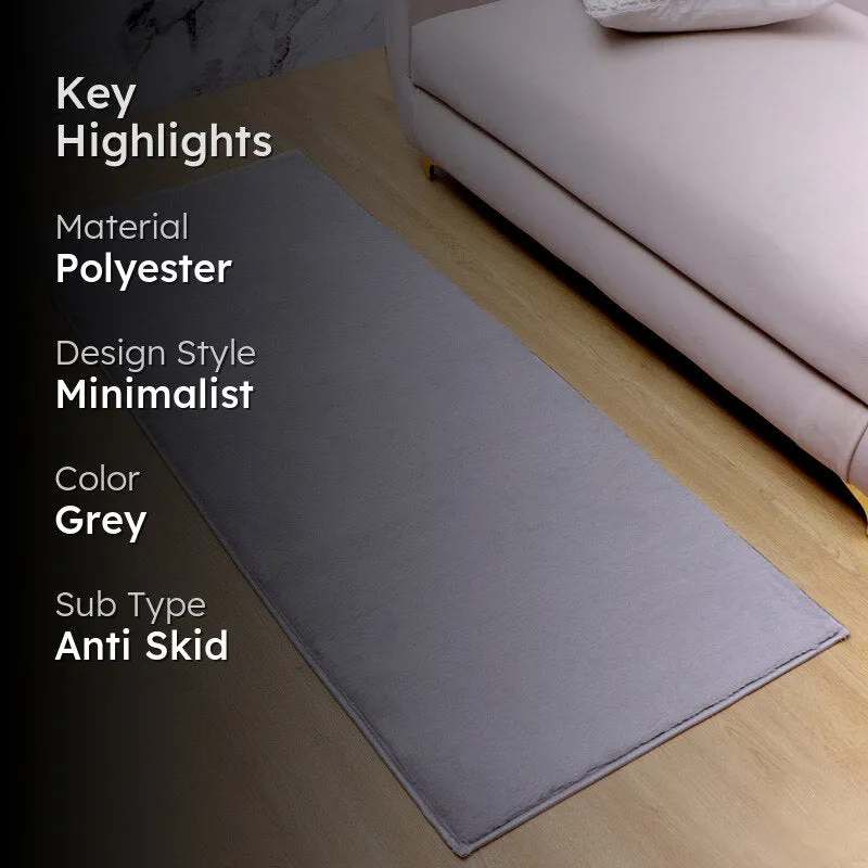 Ileva Anti Skid Runner Rug - Silver media 2