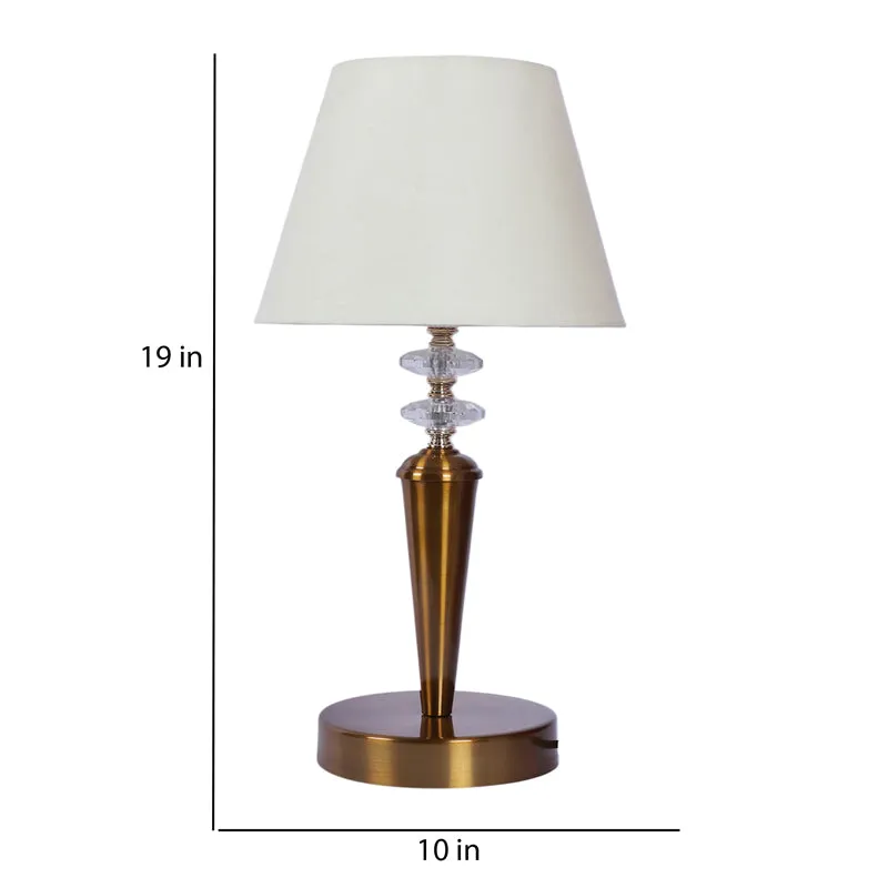 Cole Iron Table Lamp - White,Gold media 7