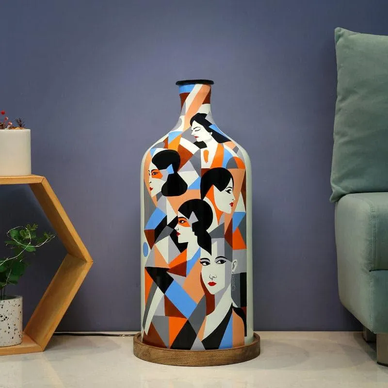 Feminine Phase Hand Painted Floor Lamp media 3