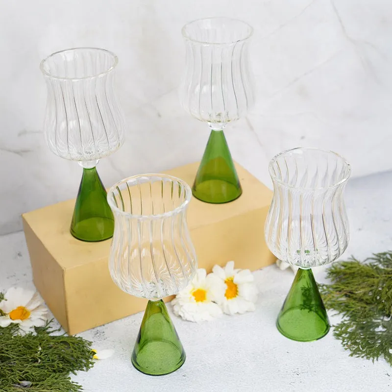 Sapphire Shine Goblet Glasses(260 mL) - Set Of Four media 1