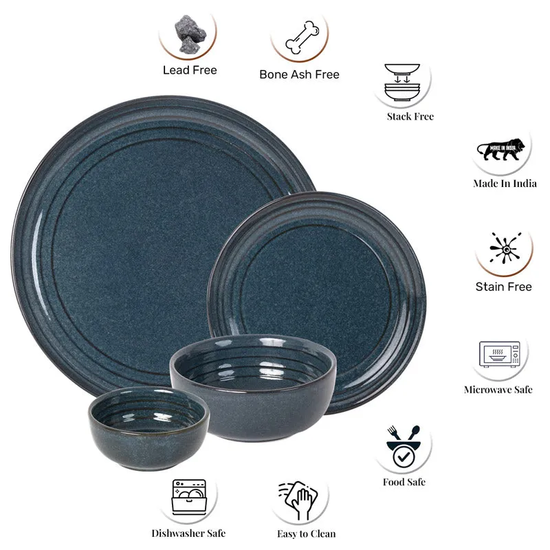 Estia Porcelain Dining Set (Saphire Blue) - 20 Piece Set media 4