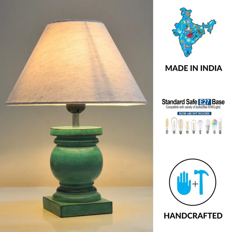 CleanFlare Wooden Table Lamp - White media 5