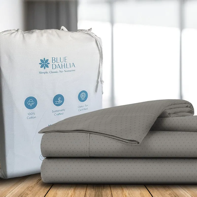 Swiss Dot Cotton Pillow Cover (Paloma Grey,300TC) - Set Of Two media 12