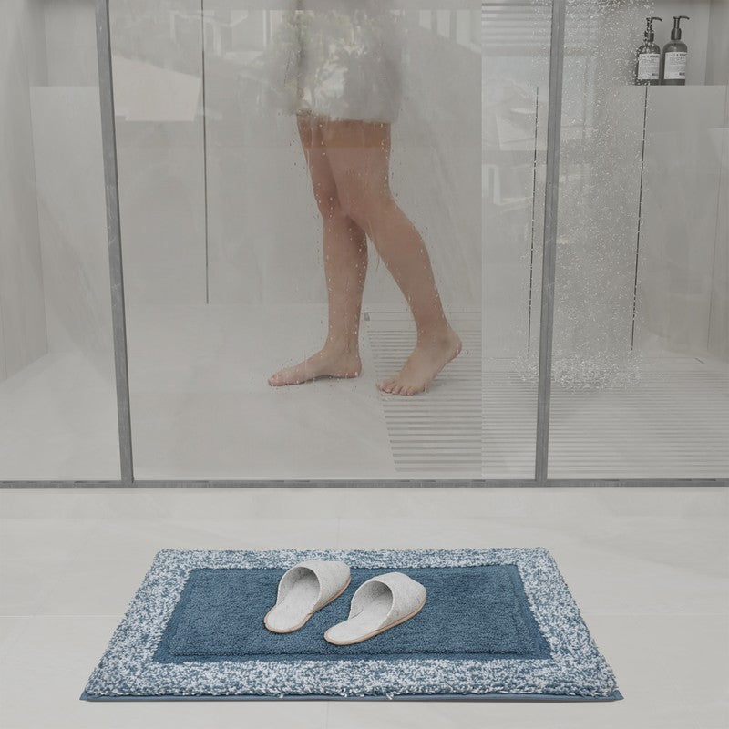 Orlina Polyester Bath Mat - Blue media 4