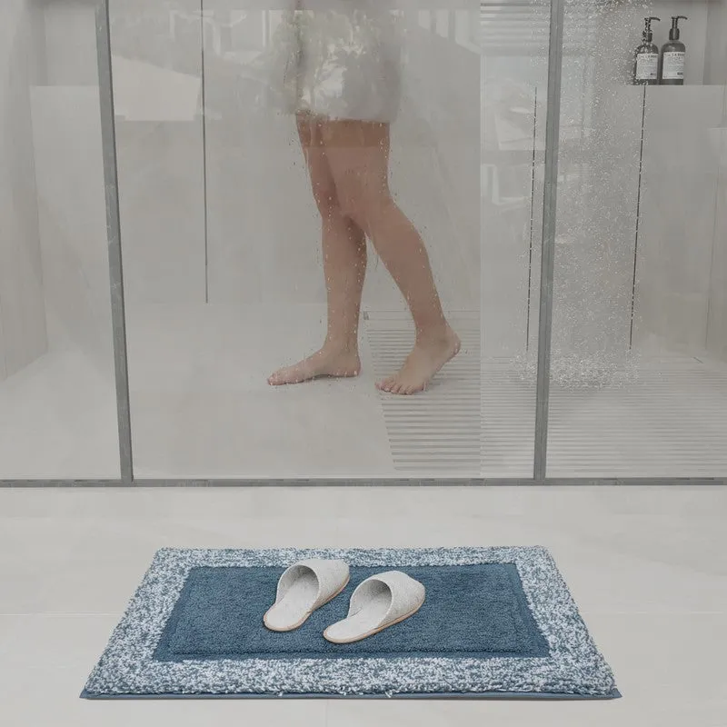 Orlina Polyester Bath Mat - Blue media 4