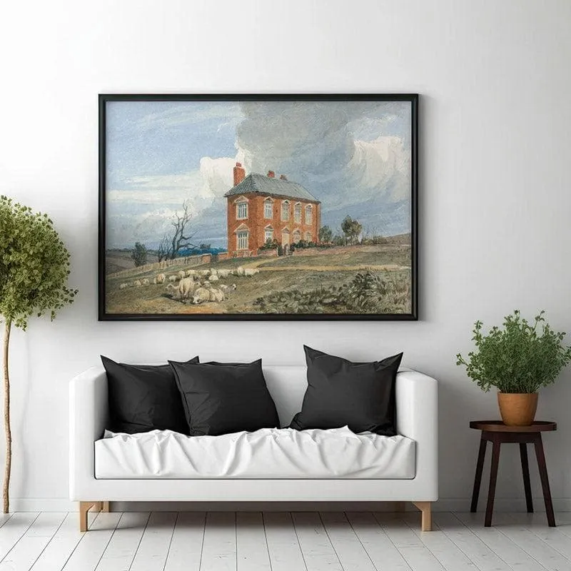 Irmingland Hall Canvas Wall Painting - Black Frame media 3