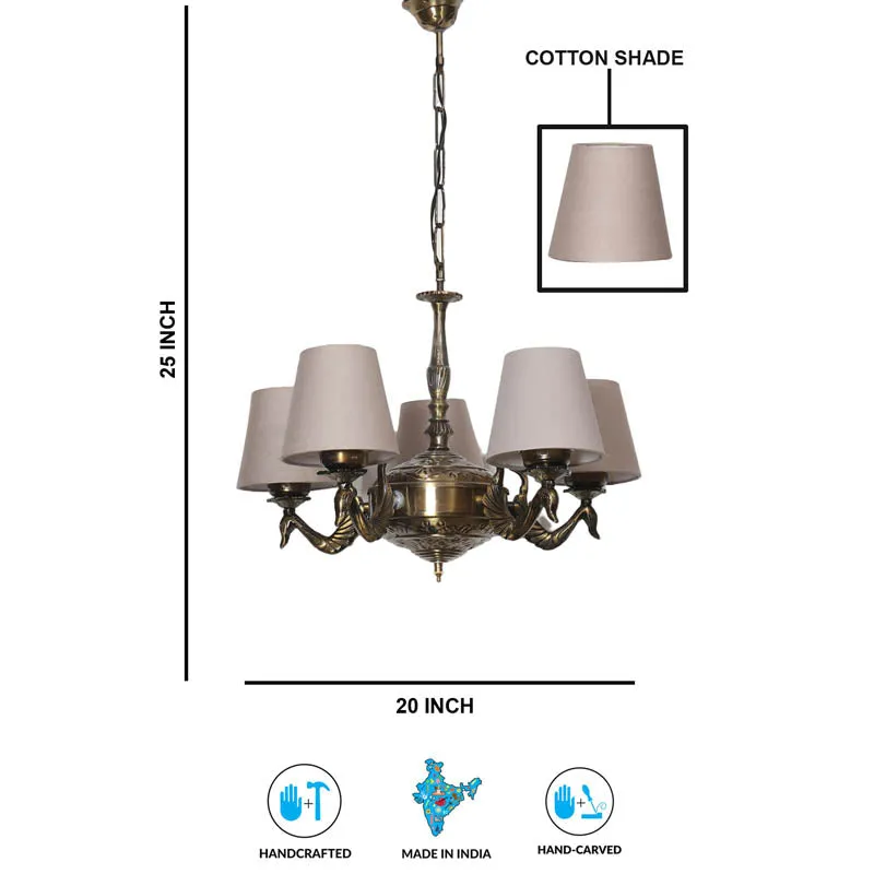 Merry Conical Golden Antique Ceiling Lamp media 6