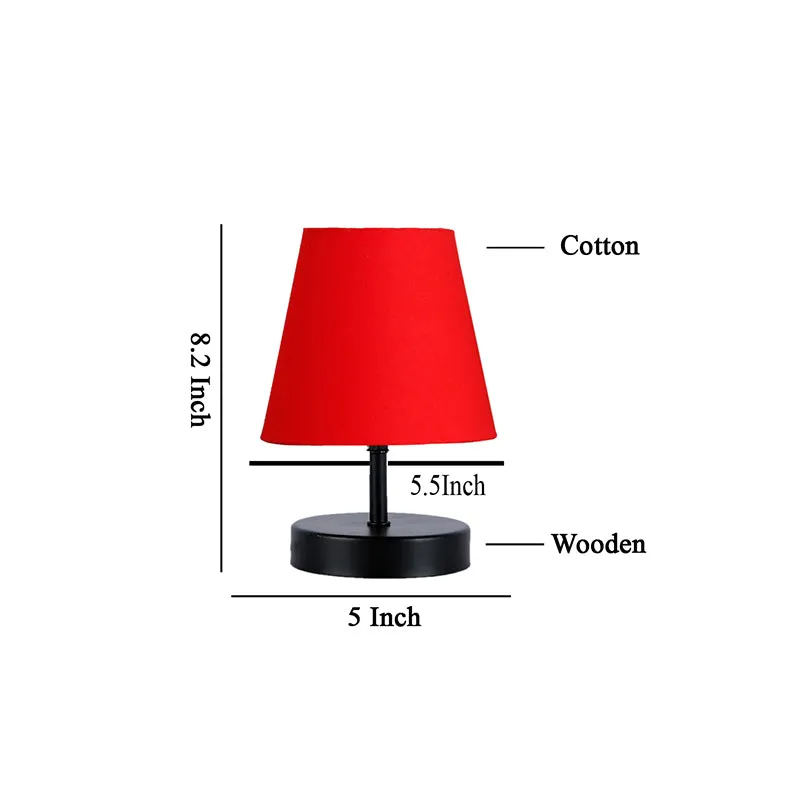 Otravo Fabric Table Lamp - Red,Black media 5