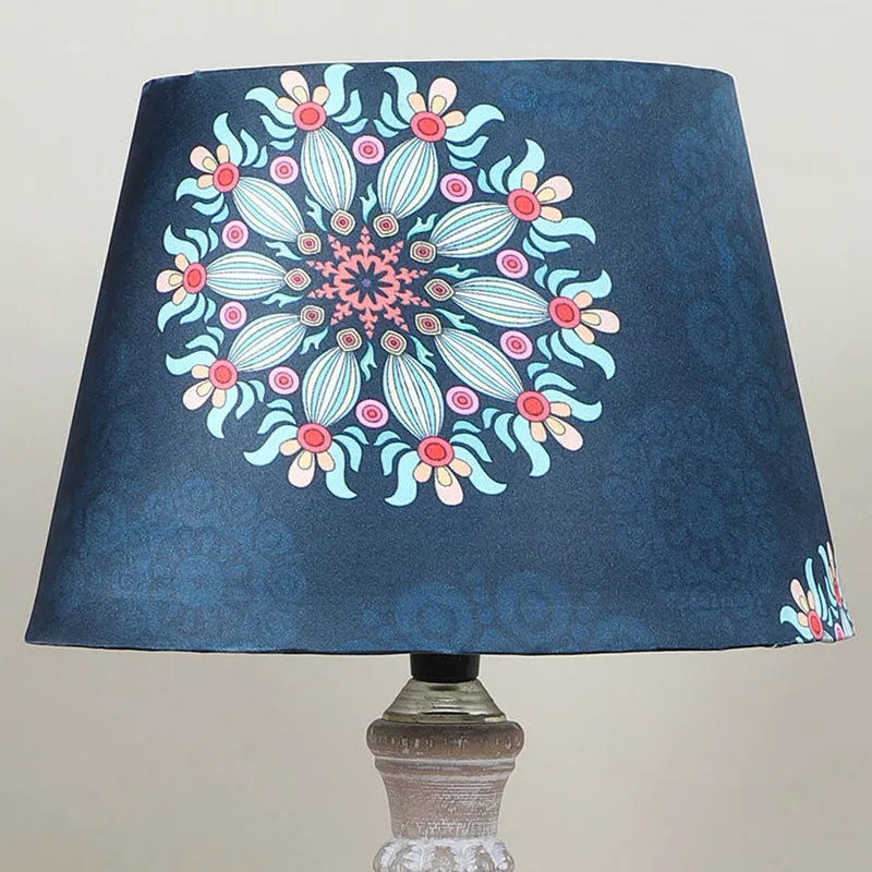 Toile Sif Printed Mango Wood Table Lamp - Multicolor media 3
