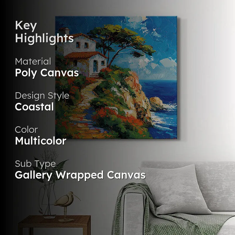 Coastal Beachhouse Poly Canvas Wall Painting media 2