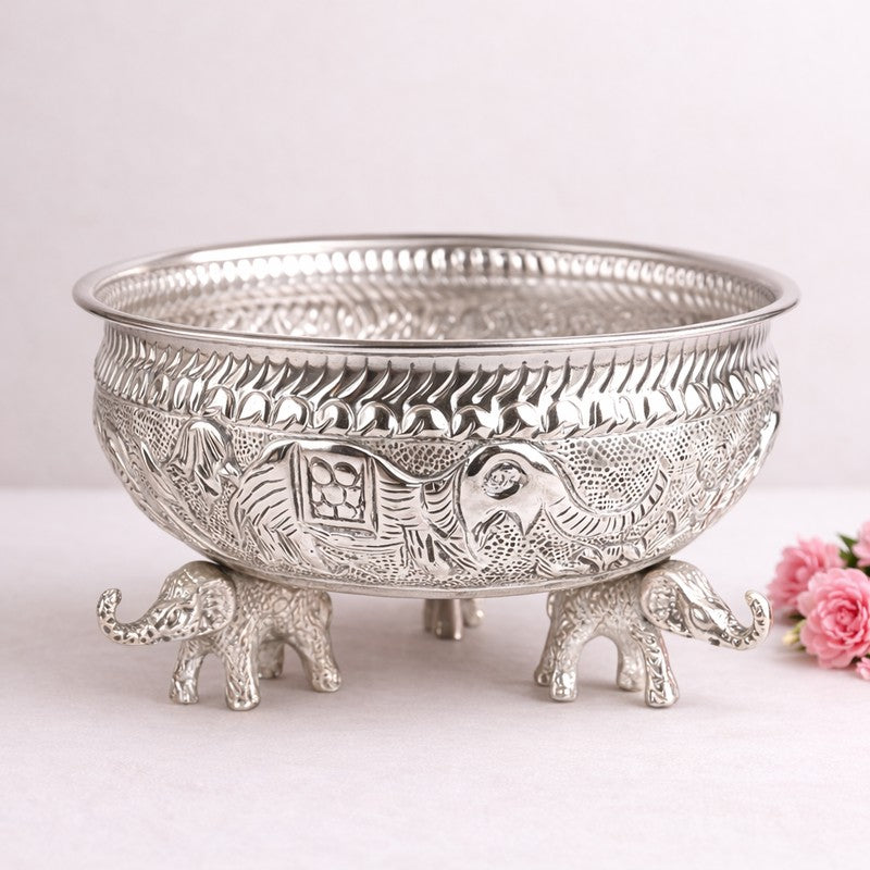 Maharaja Elephant Metal Urli media 3