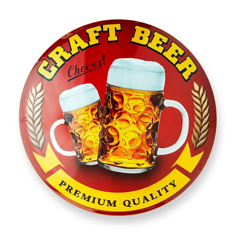 Craft Beer Button Metal Wall Accent media 3