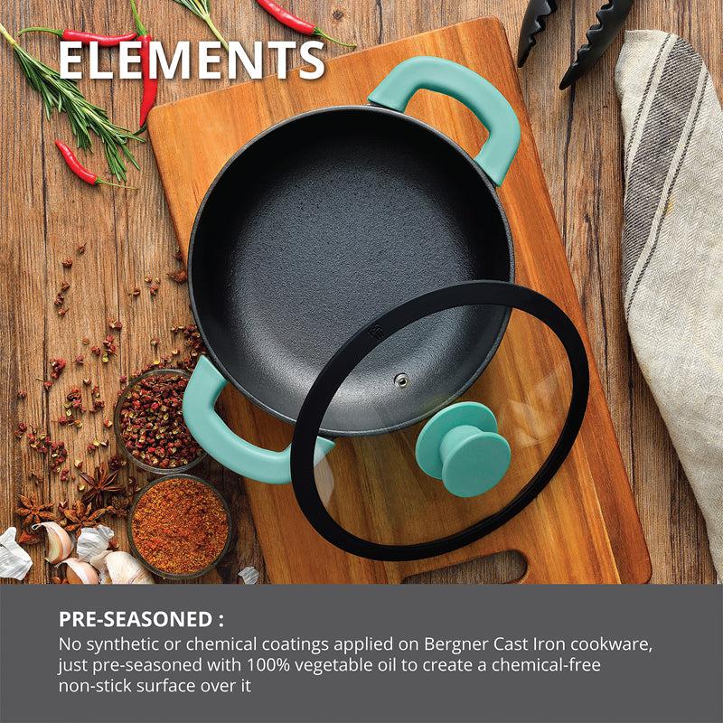 Bergner Induction Safe Cooking Pot With Lid - 2000 ml/9 Inches image 3
