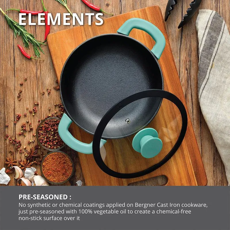 Bergner Induction Safe Cooking Pot With Lid - 2000 ml/9 Inches media 3