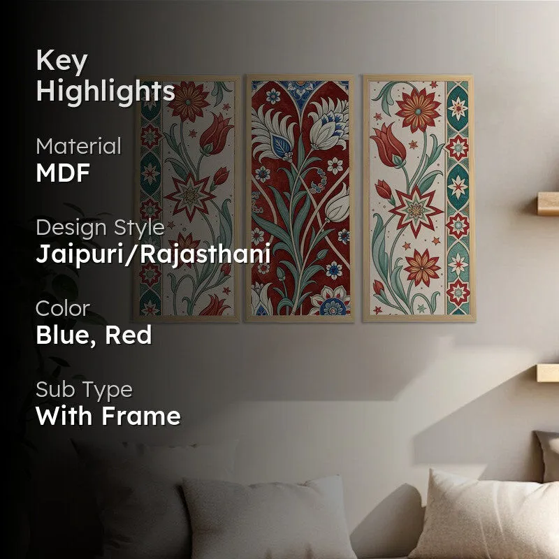 Floriq Aura Wall Painting - Set Of Three media 2
