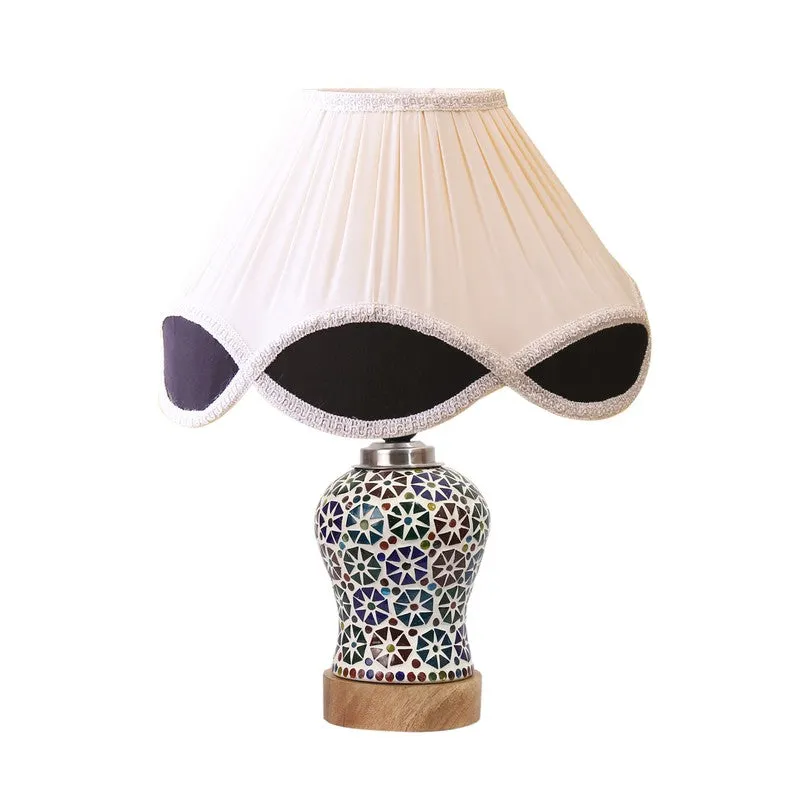 Astrona Arc Pleated Wooden Table Lamp - Multicolor media 5