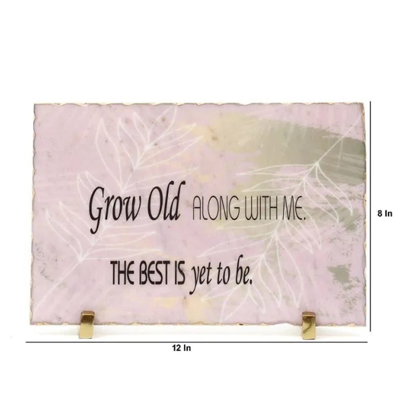 The Best Is Yet To Be Printed Marble Showpiece media 4