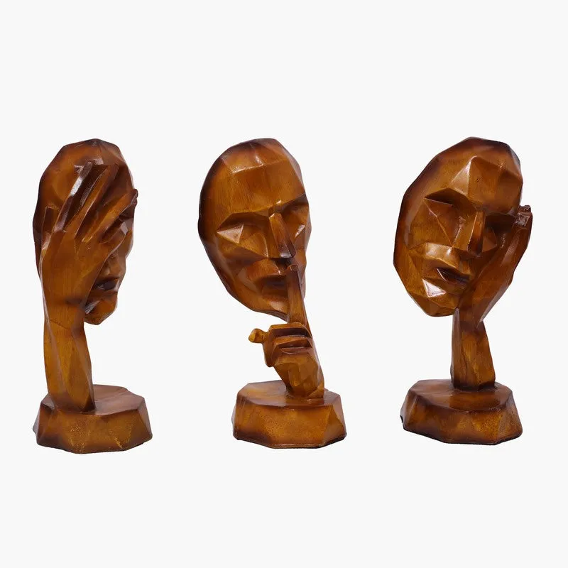 The Three Virtues Polyresin Showpiece - Set Of Three media 3