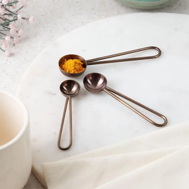 Jimo Measuring Spoon (Rose Gold) - Set Of Three media 1