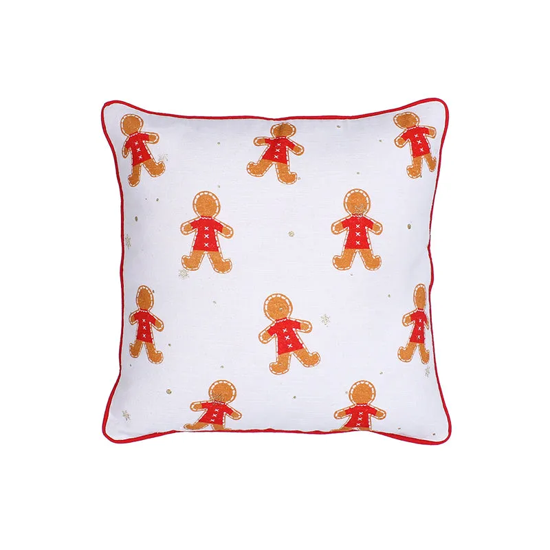 Gingerbread Man Cushion Cover - Set Of Two media 3