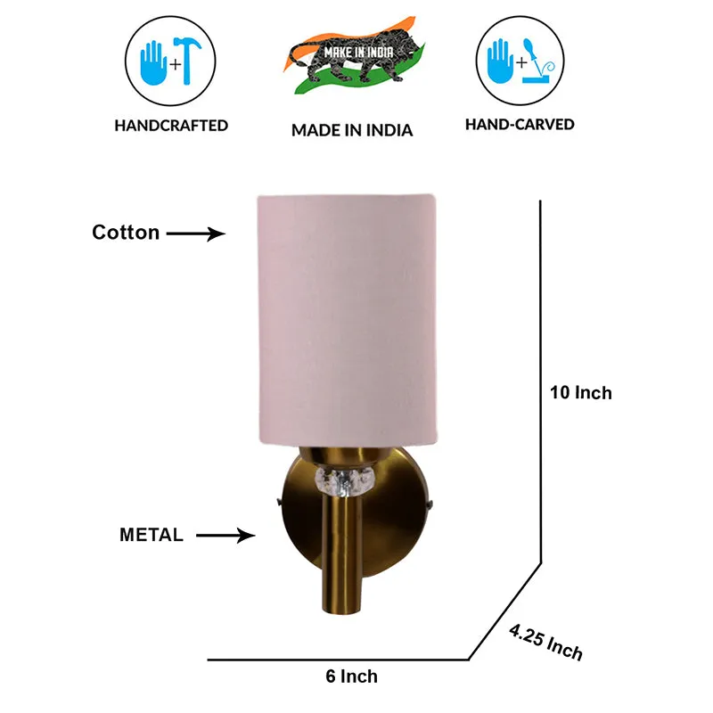 Sienna Steel & Cotton Wall Lamp - Beige media 6