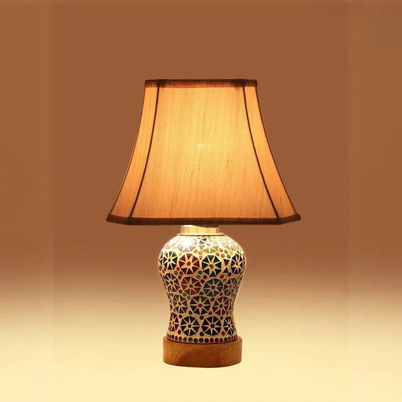 Astrona Square Wooden Table Lamp - Multicolor media 7