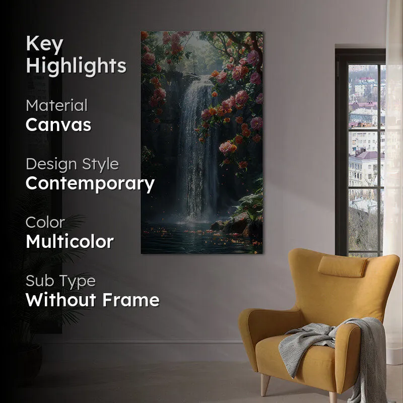 Mystical Cascades Wall Painting media 2