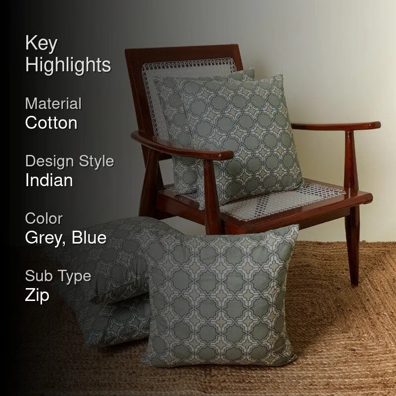 Marrakesh Tile Cushion Cover (Grey) - Set Of Five media 2