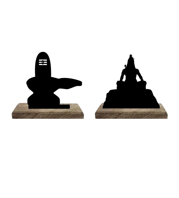 Har Har Mahadeva Showpiece - Set Of Two media 5