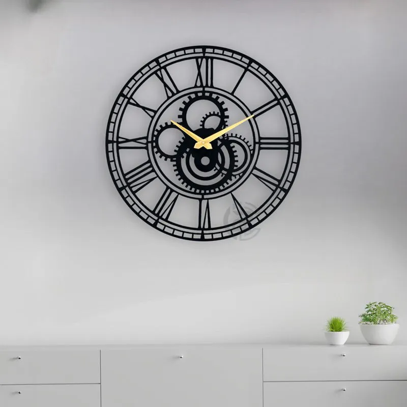 Rhythm Silent Wall Clock - Black media 3
