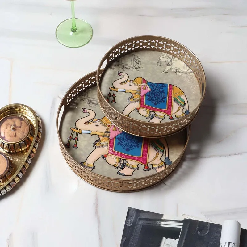 Heritage Round Serving Tray - Set of Two media 1