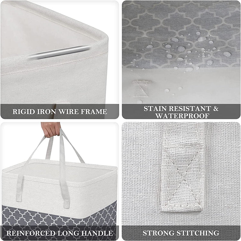 Calto Laundry Basket - Grey media 4