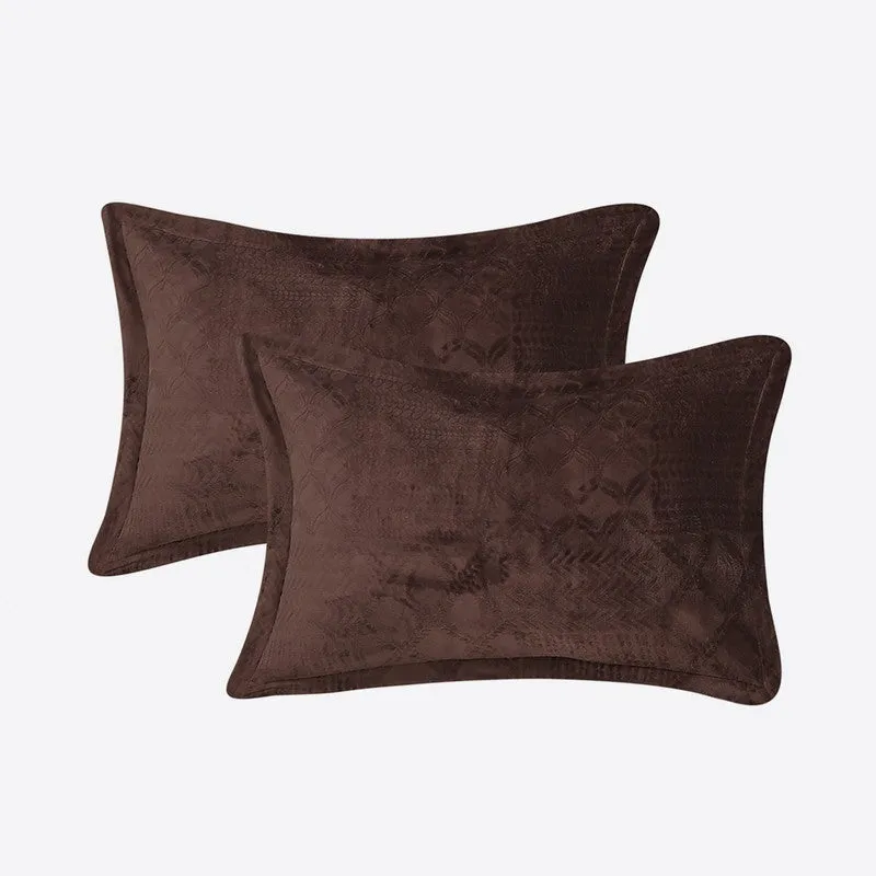 Monte Carlo Color Drift Bedsheet (Brown) - 280 GSM media 4