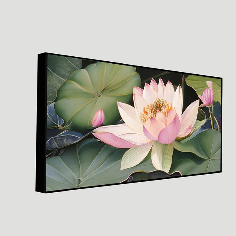 Water Lilly Canvas Wall Painting media 5
