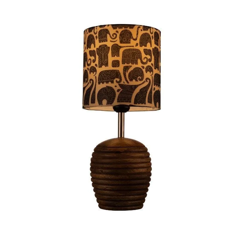 Zoo Glow Fabric Table Lamp - Ivory,Black media 4