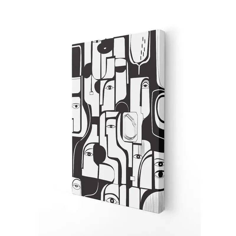 Monochrome Muse Canvas Wall Painting media 6