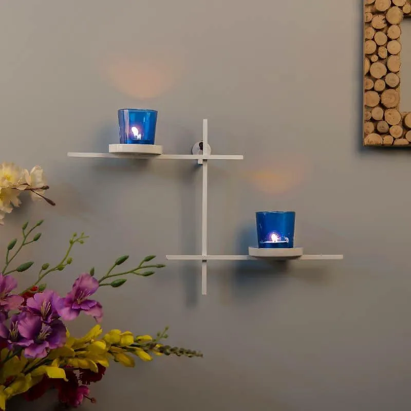 Terra Luminaire Votive Duo (Blue) - Set Of Two media 1