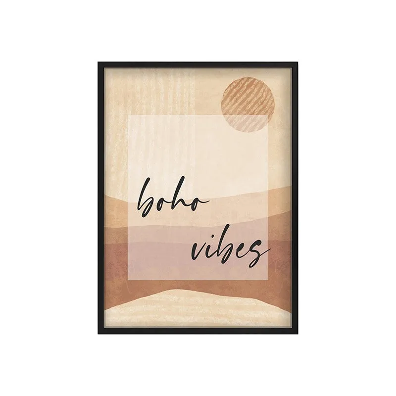 Bohemian Bliss Canvas Wall Painting With Black Frame media 3