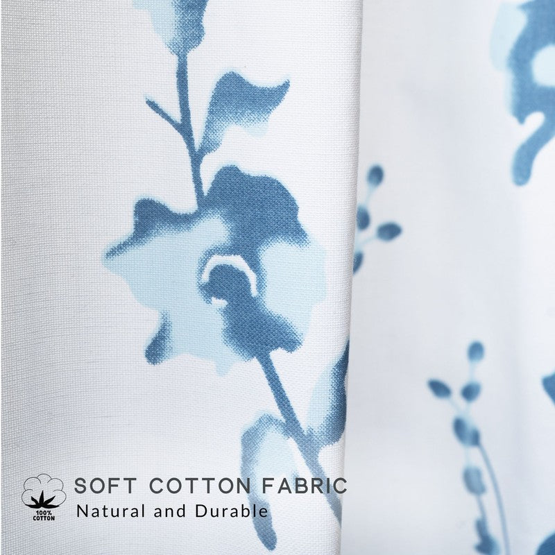 Tranquebar Home Floral Serenade Cotton Curtains - Set Of Two media 4