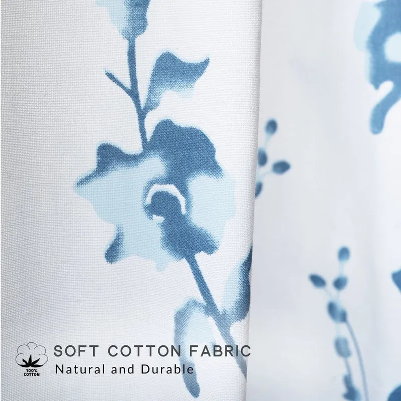 Tranquebar Home Floral Serenade Cotton Curtains - Set Of Two media 4