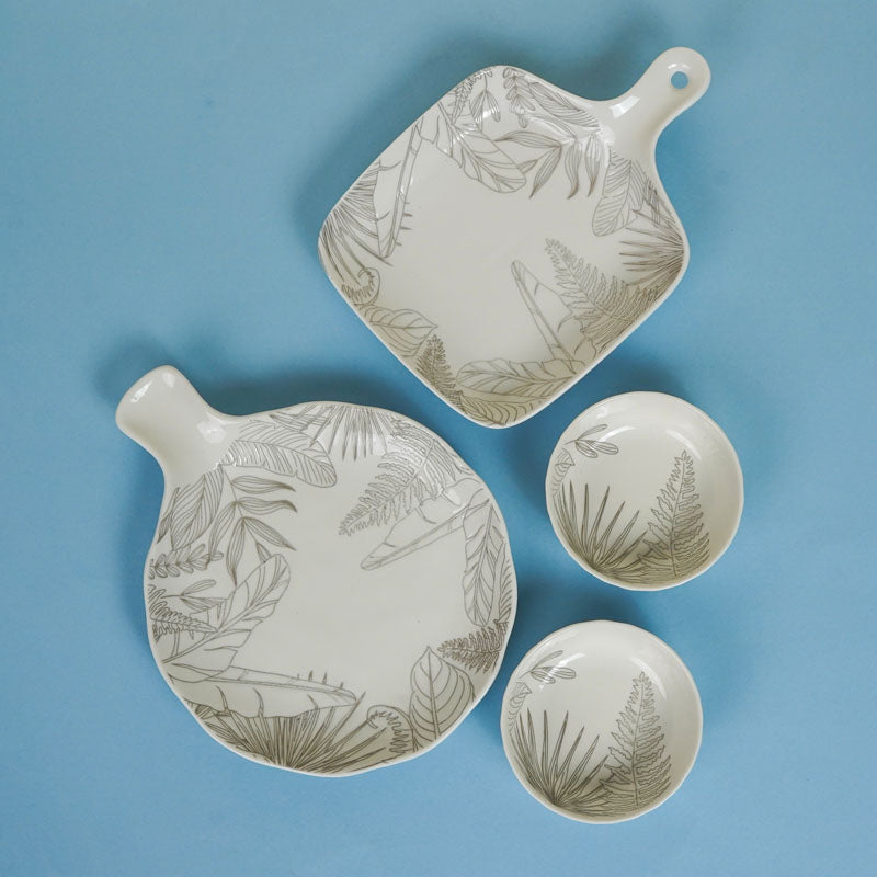 Celene Chic Porcelain Serving Set - Four Piece Set media 4