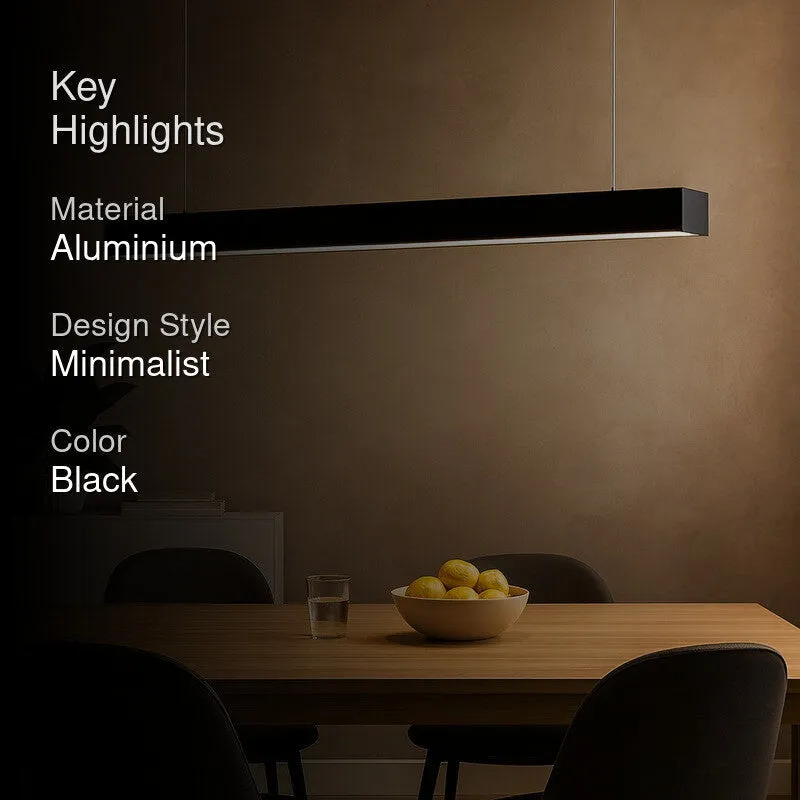 Modern Linea Aluminum Ceiling Lamp media 2