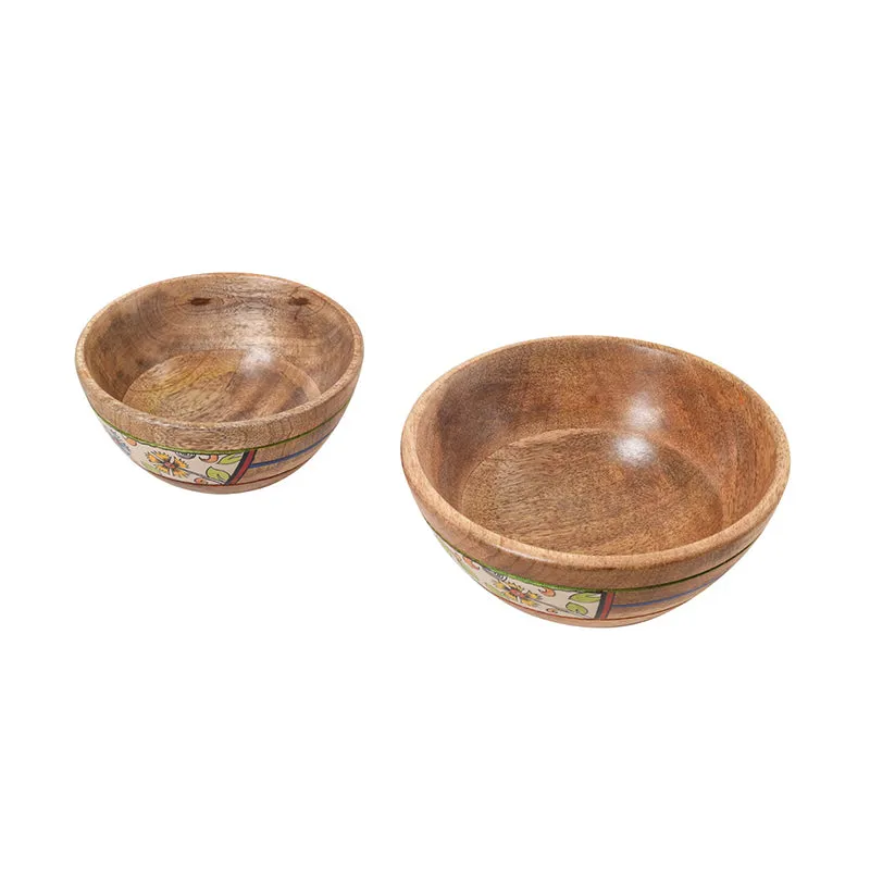 Pakwan Wood Bowl (300 ML & 200 ML) - Set Of Two media 4