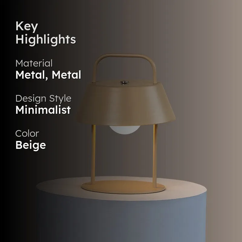 Fig Living Porto Metal Table Lamp - Beige media 2