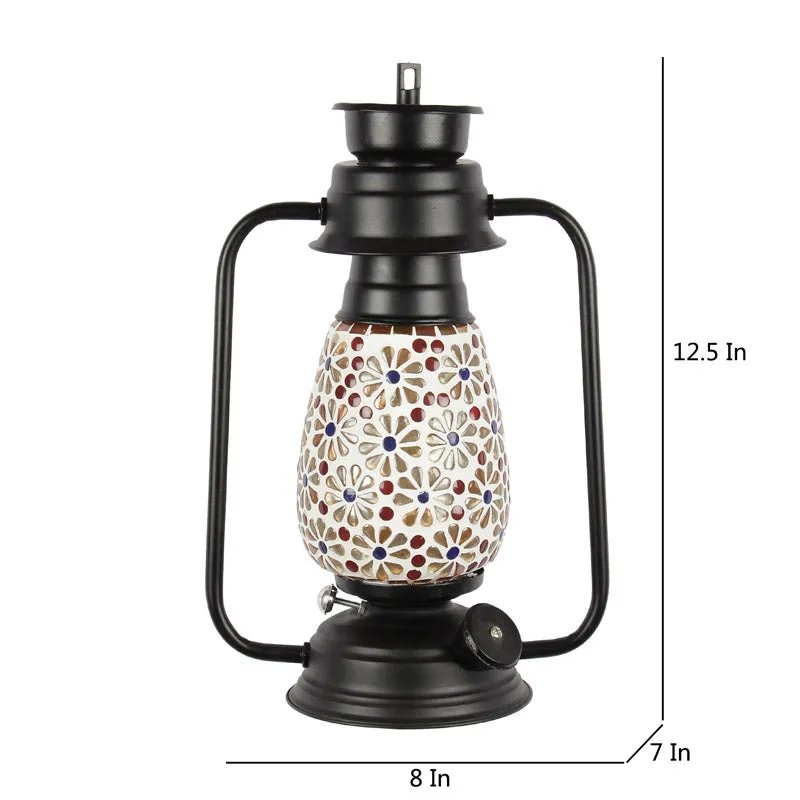Admya Mosaic Lantern Iron Wall Lamp - Black media 6