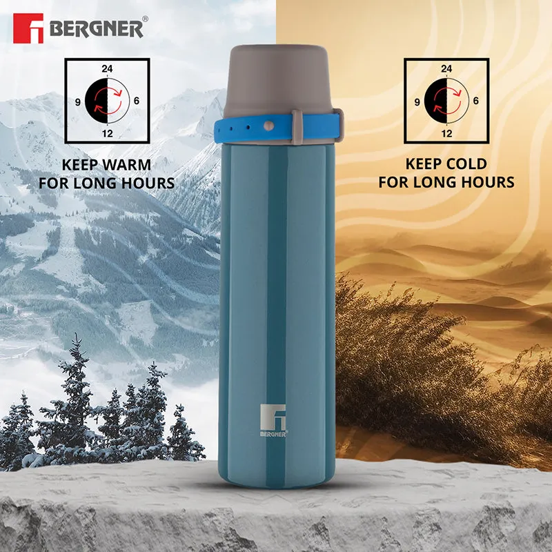 Bergner Silque Double Walled Hot & Cold Flask (Green) - 500 mL media 7