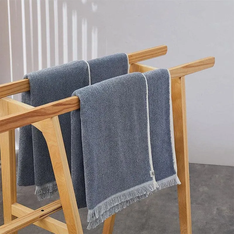 Melange Terry Cotton Hand Towel - Dark Grey media 1