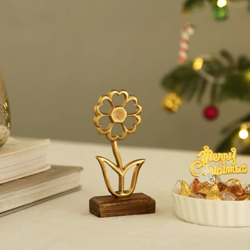 Daisy Aluminum Glow Table Showpiece media 1