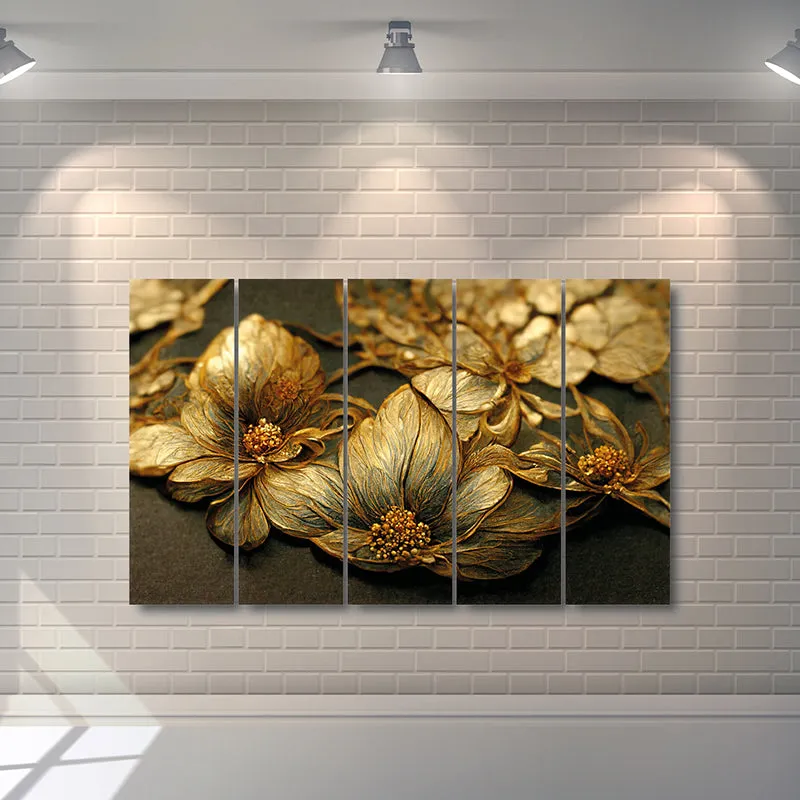 Auric Fiora III Canvas Wall Art - Set Of Five media 3
