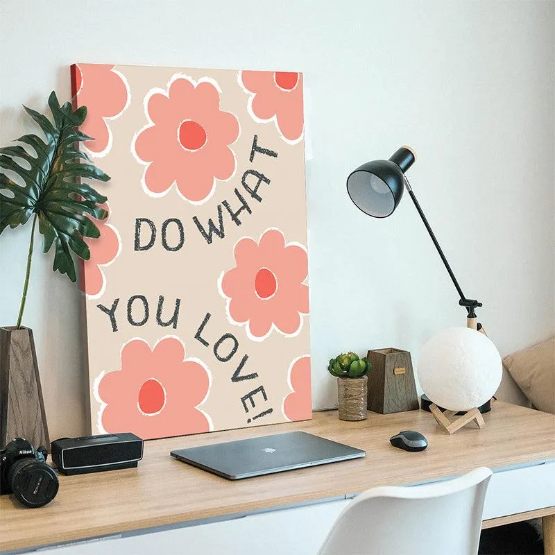 Do What You Love Flora Canvas Wall Art media 2